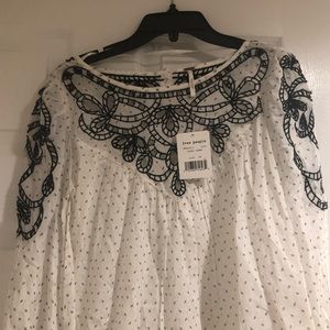 Free people white blouse!